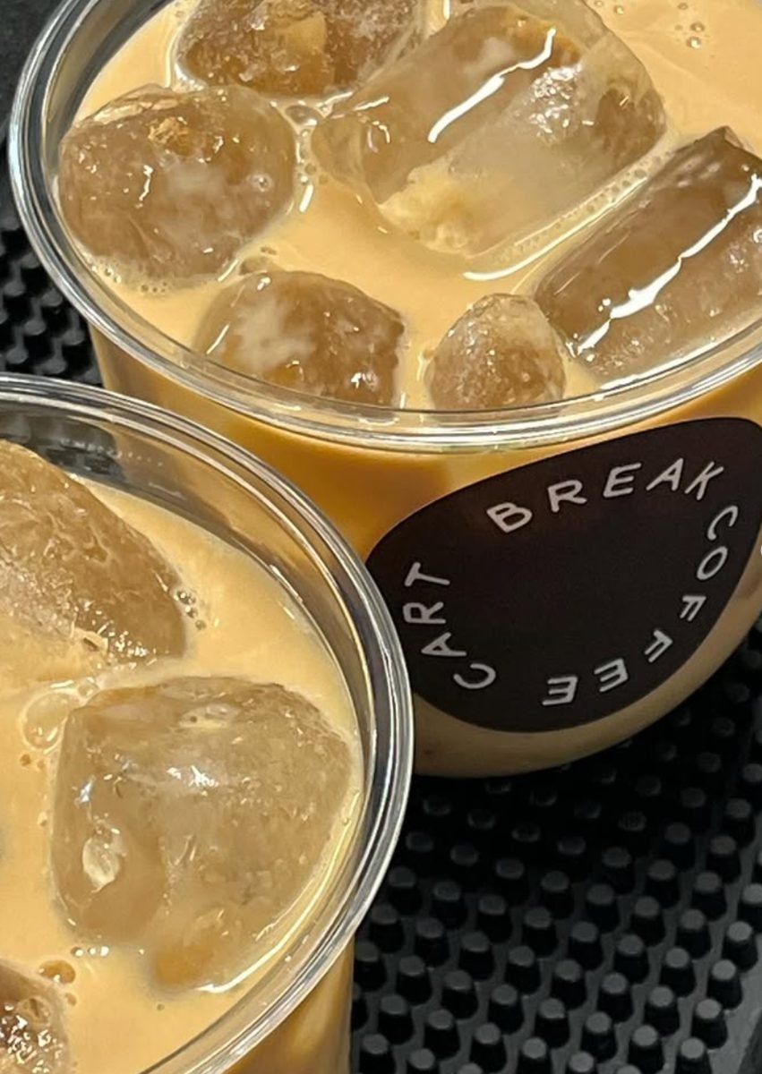 Iced lattes from Break Coffee Cart